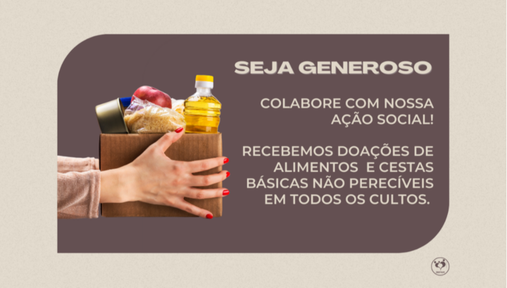 Doações de cesta básica - ação social